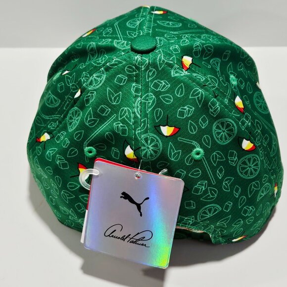 PUMA Arnold Palmer Green Umbrella Snapback Hat NWT OSFA - Picture 2 of 8